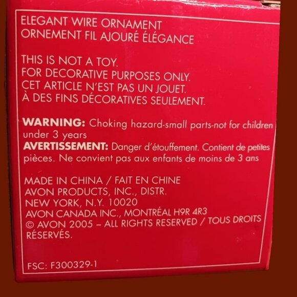 Avon wire christmas ornament angel - Picture 4 of 6